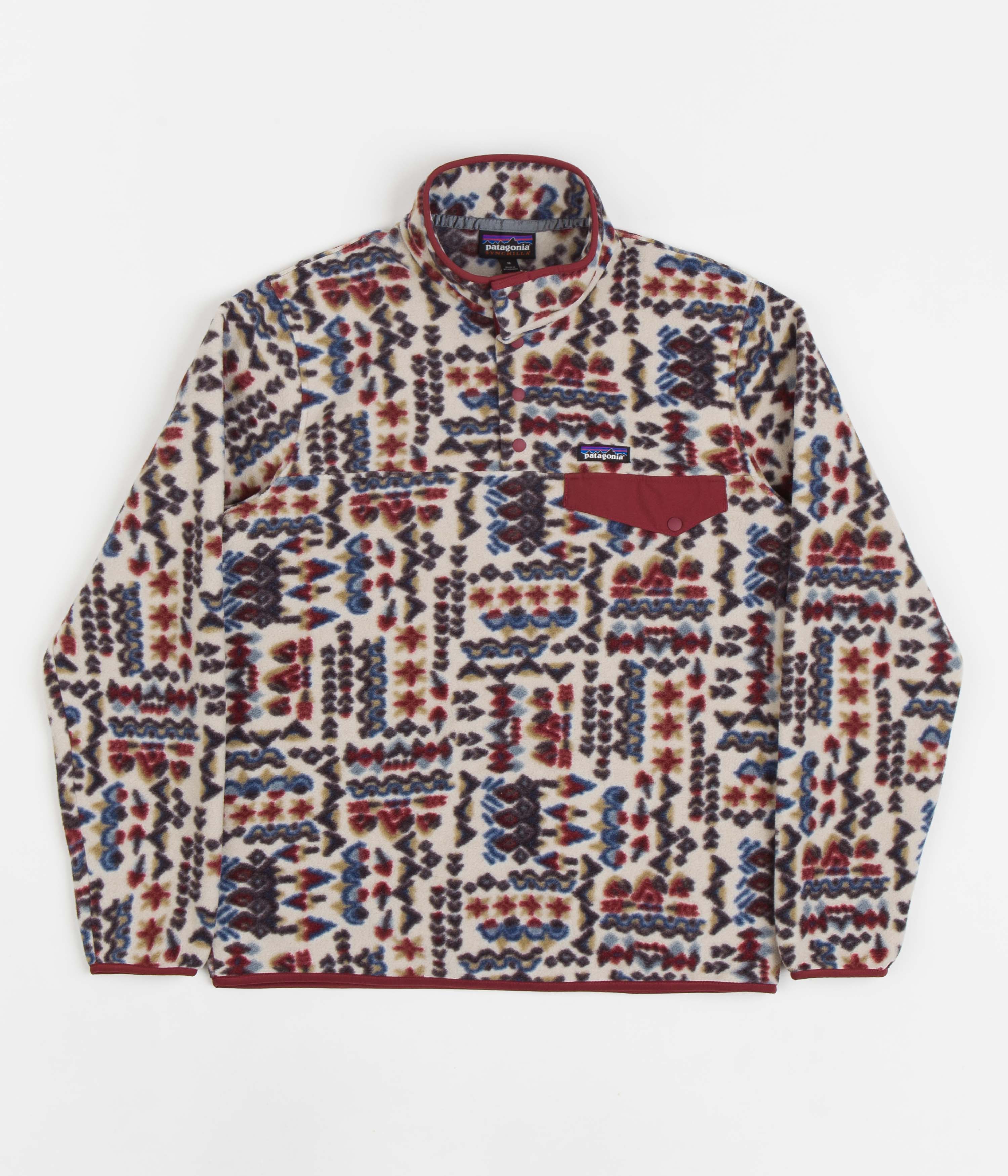 Patagonia Lightweight Synchilla Snap-T Fleece - Fitz Roy Patchwork