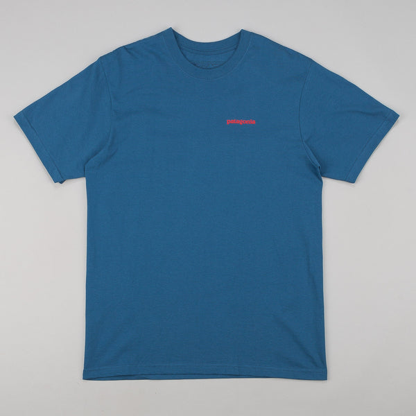 Patagonia Line Logo T-Shirt - Glass Blue | Flatspot