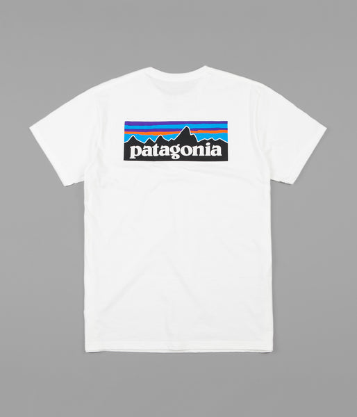 Patagonia P-6 Logo Organic T-Shirt - White | Flatspot