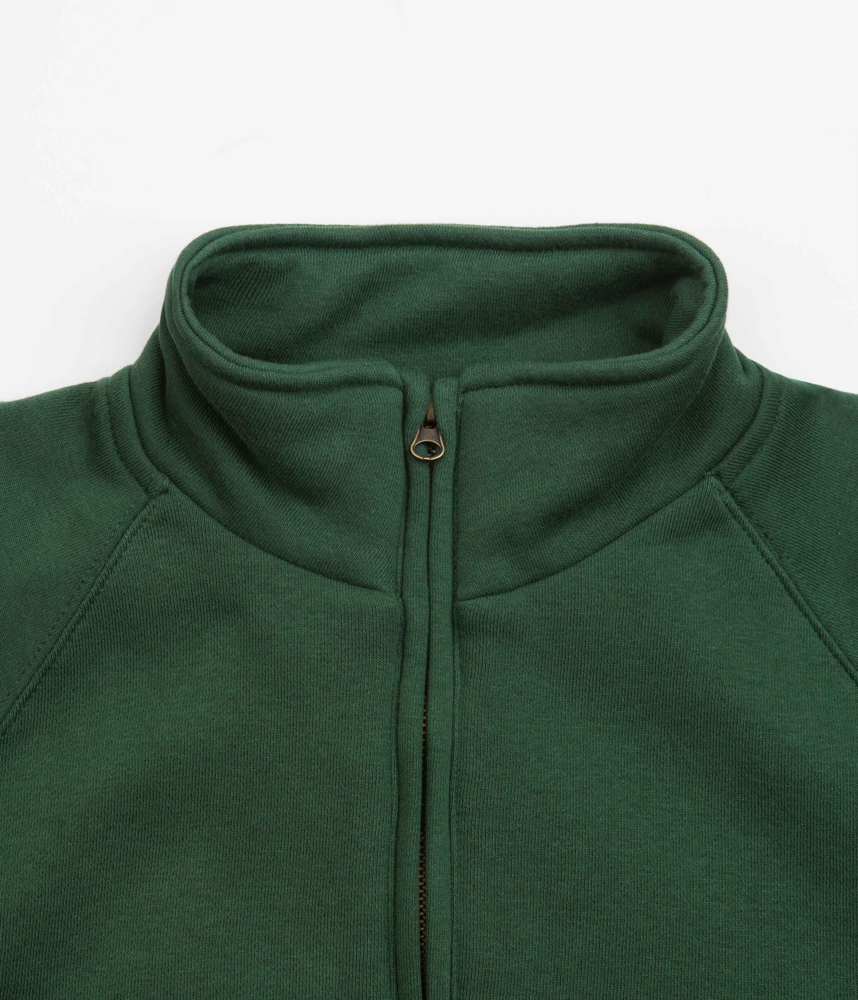 Poetic Collective Classic Half Zip Sweatshirt - Bottle Green | Flatspot