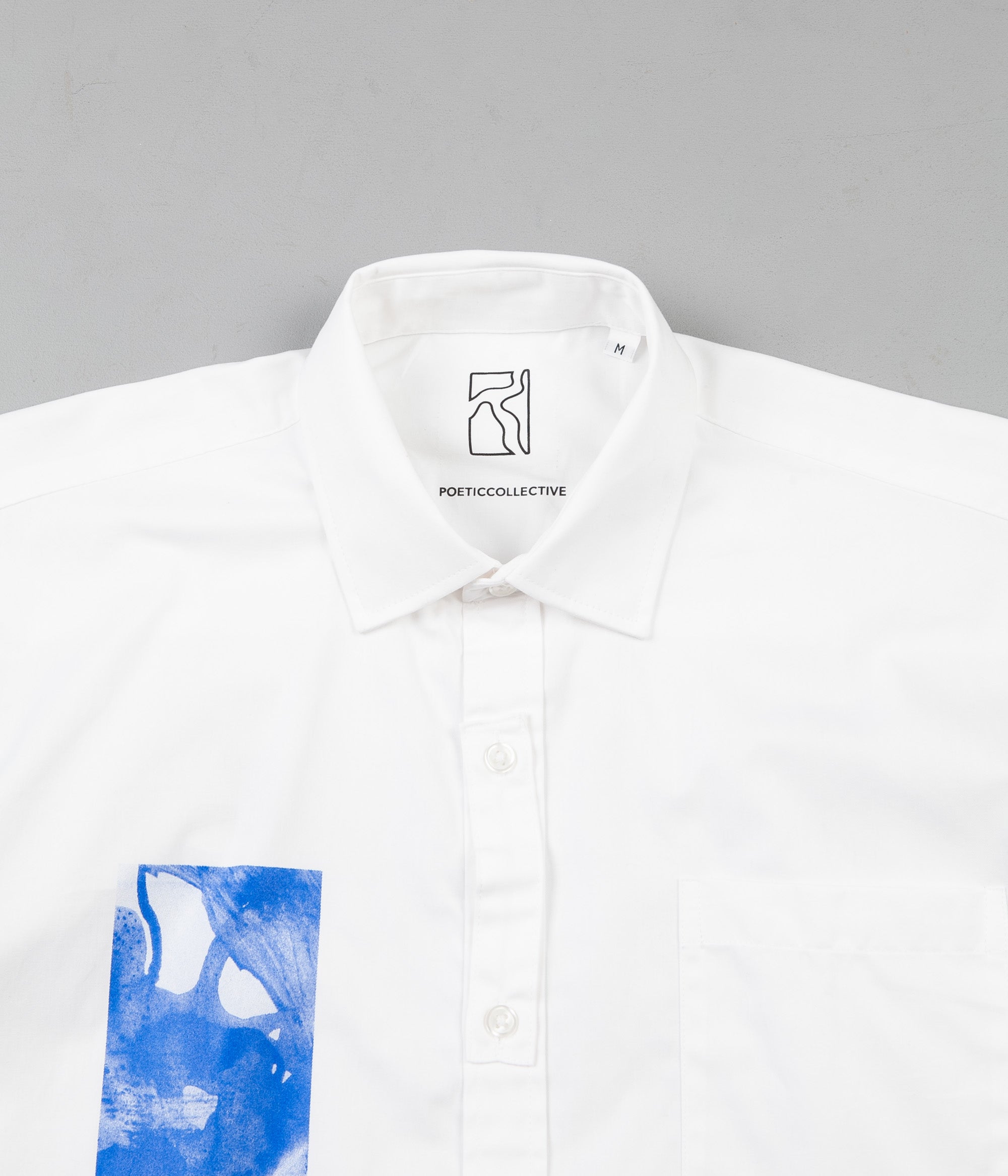 Poetic Collective Fluid Short Sleeve Shirt - White | Flatspot