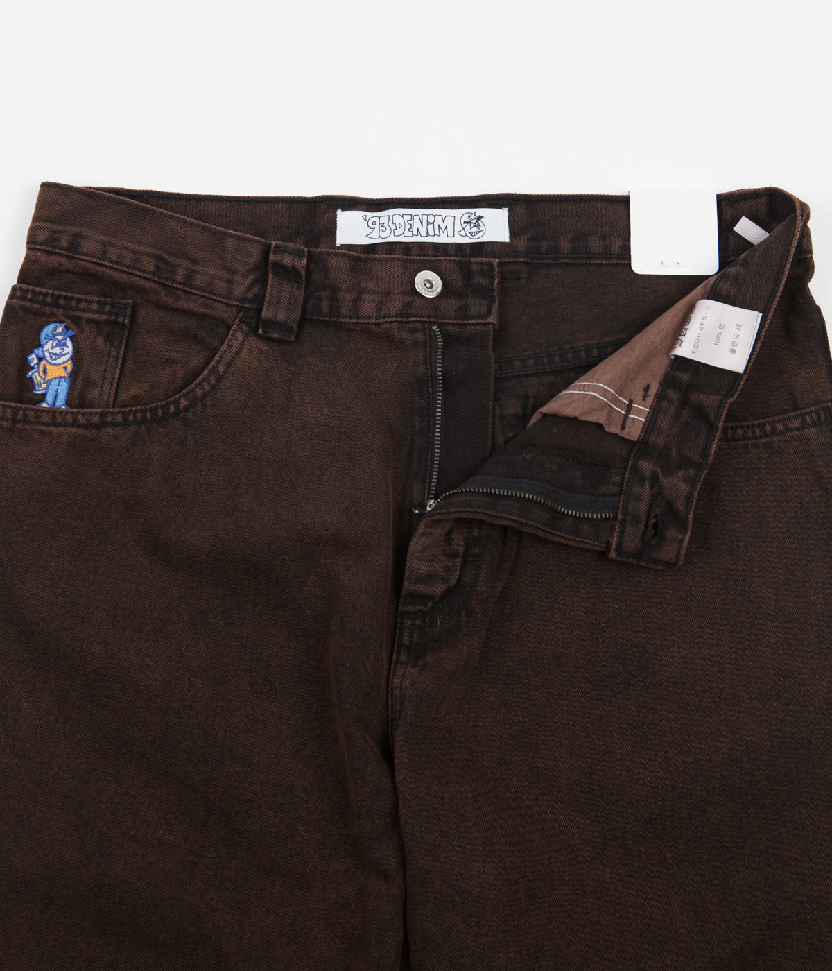 Polar 93 Denim Jeans - Brown Black | Flatspot