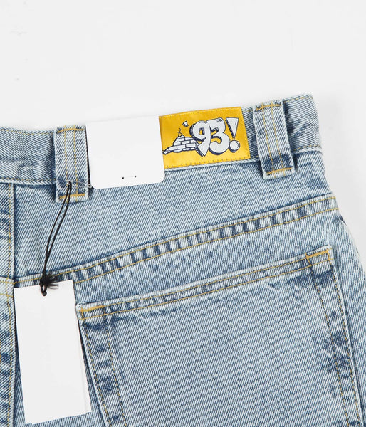 Polar 93 Denim Jeans - Light Blue / Yellow | Flatspot