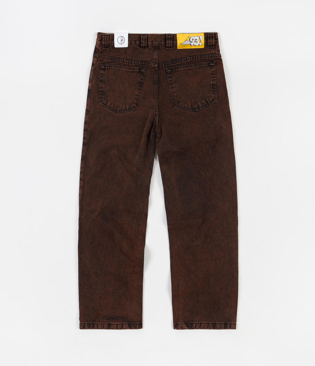 Polar 93 Denim Jeans - Orange Black | Flatspot