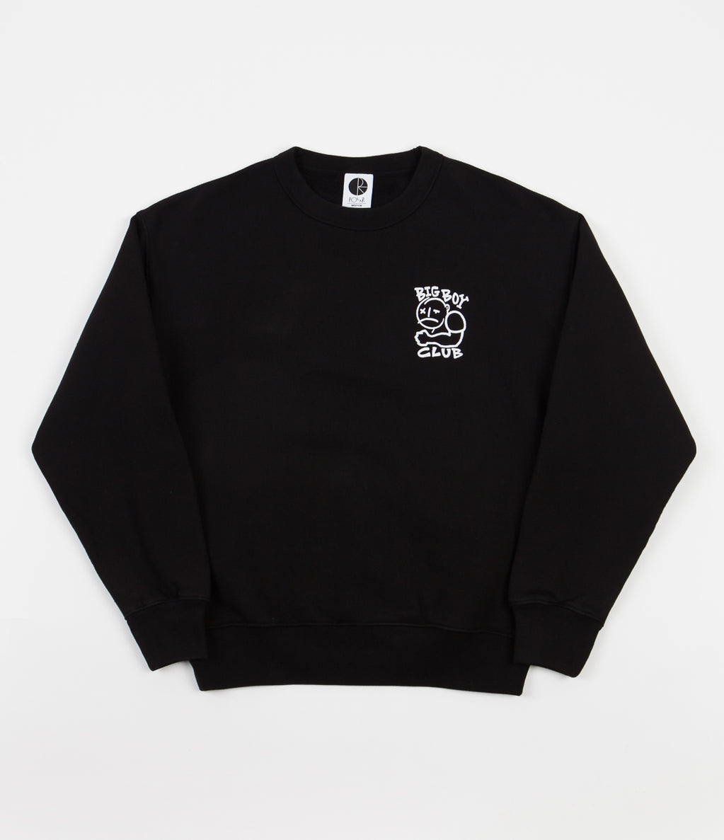 Polar Big Boy Club Crewneck Sweatshirt - Black | Flatspot