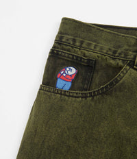 Polar Big Boy Jeans - Green Black | Flatspot