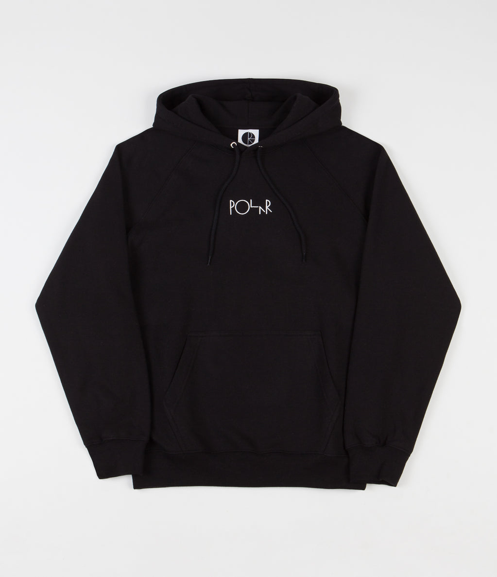 Polar Default Embroidered Hoodie - Black | Flatspot
