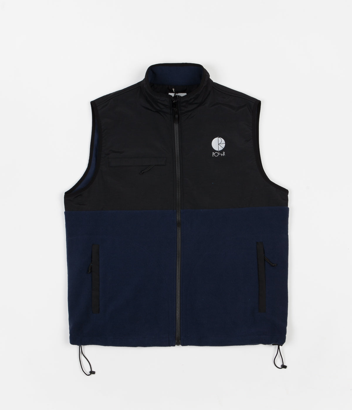 Polar Halberg Fleece Vest - Black / Obsidian Blue