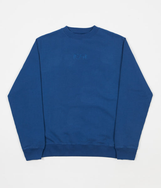 Polar Heavyweight Default Crewneck Sweatshirt - Indigo Blue | Flatspot