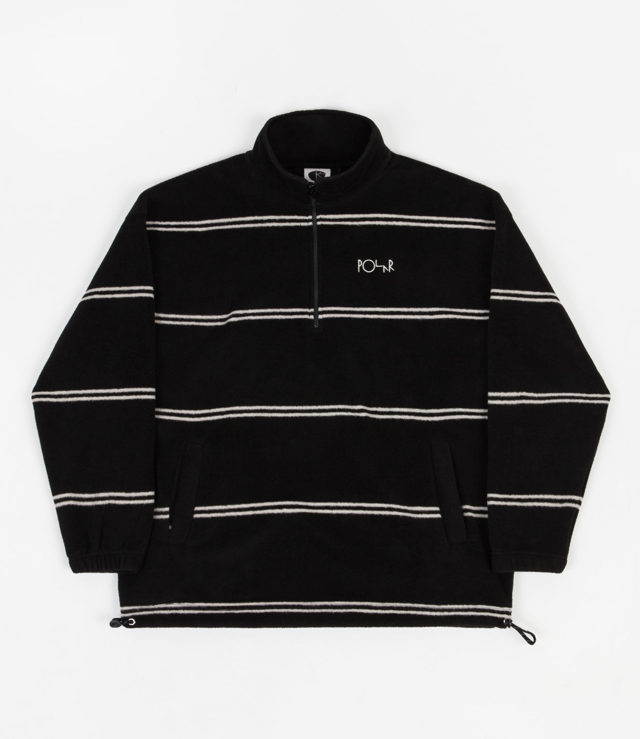 Polar Stripe Fleece Pullover 2.0 Sweatshirt - Black | Flatspot