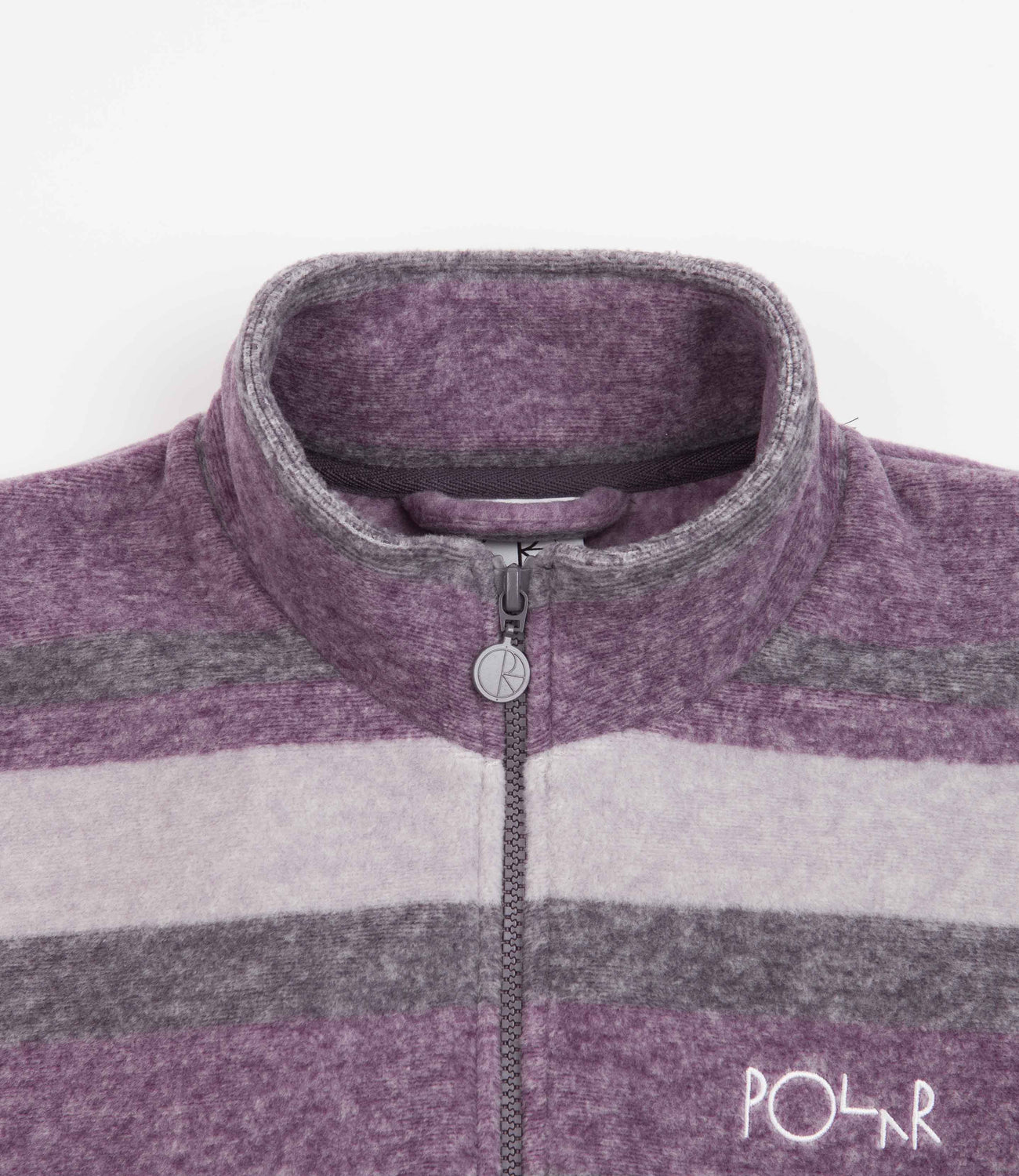 Polar Stripe Pullover Fleece - Light Purple | Flatspot