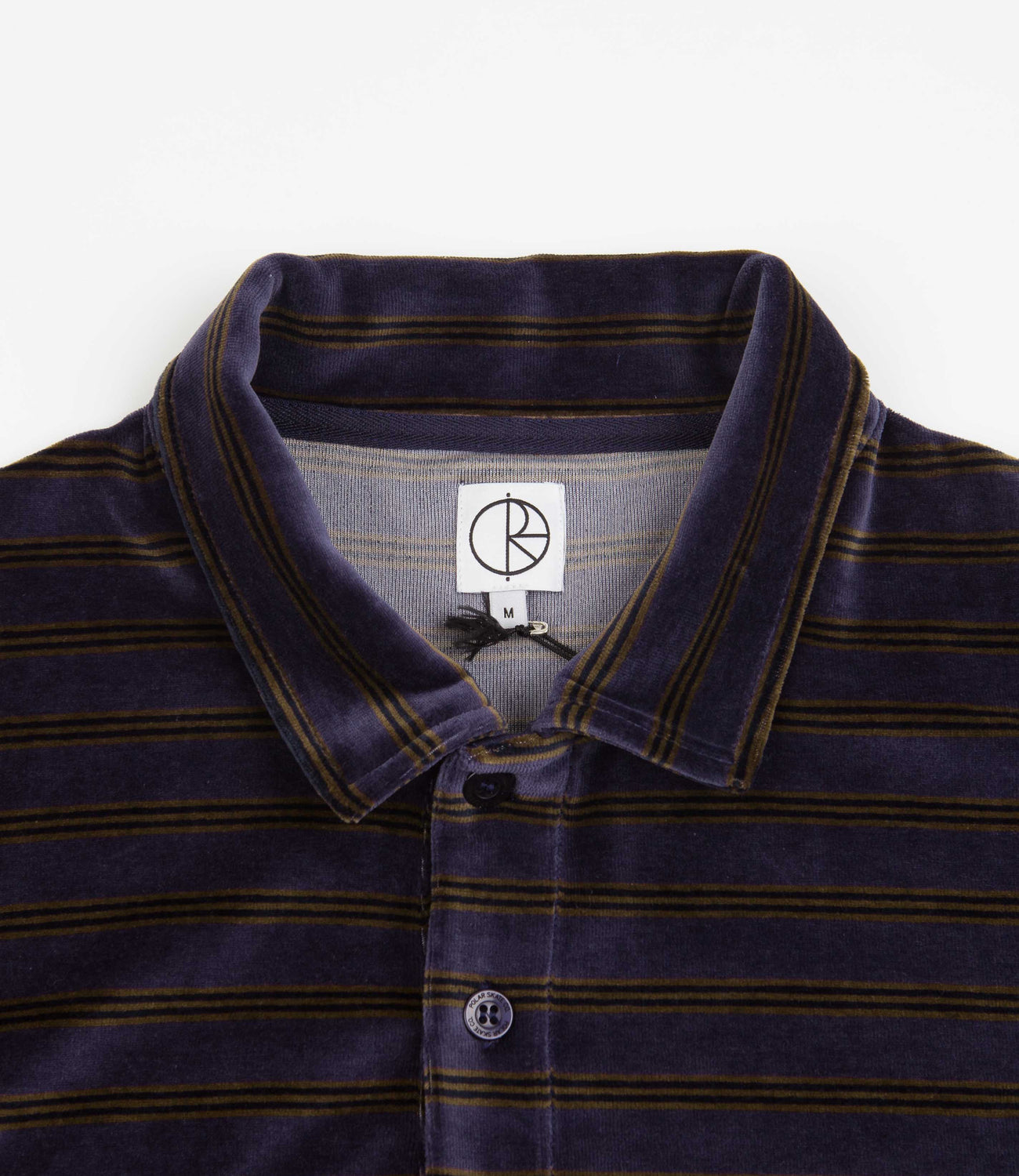 Gancini collar polo shirt | Grey Blue - Polar Velour Polo Shirt