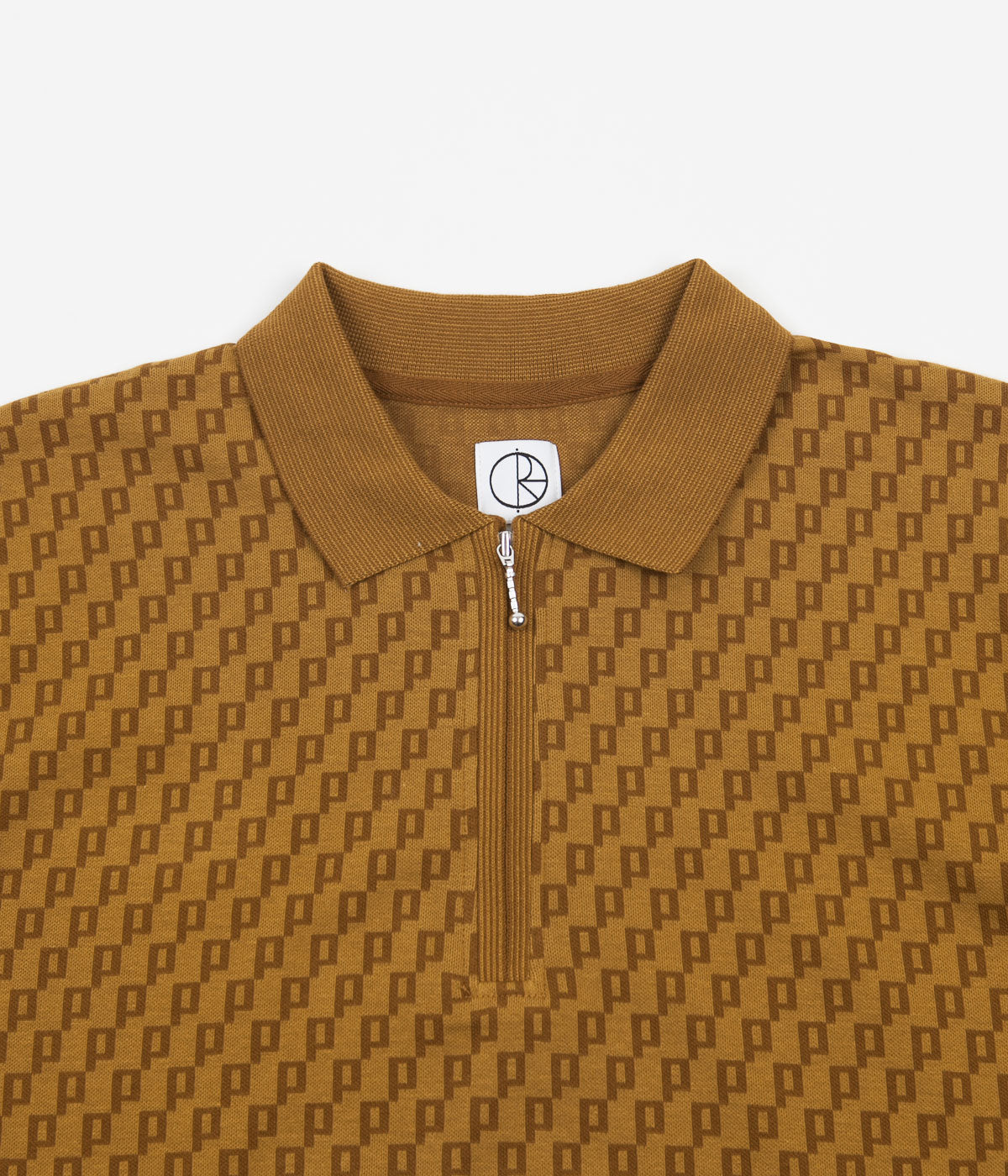 polar zip pique shirt