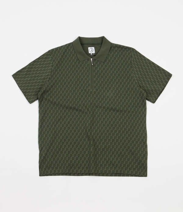 polar zip pique shirt