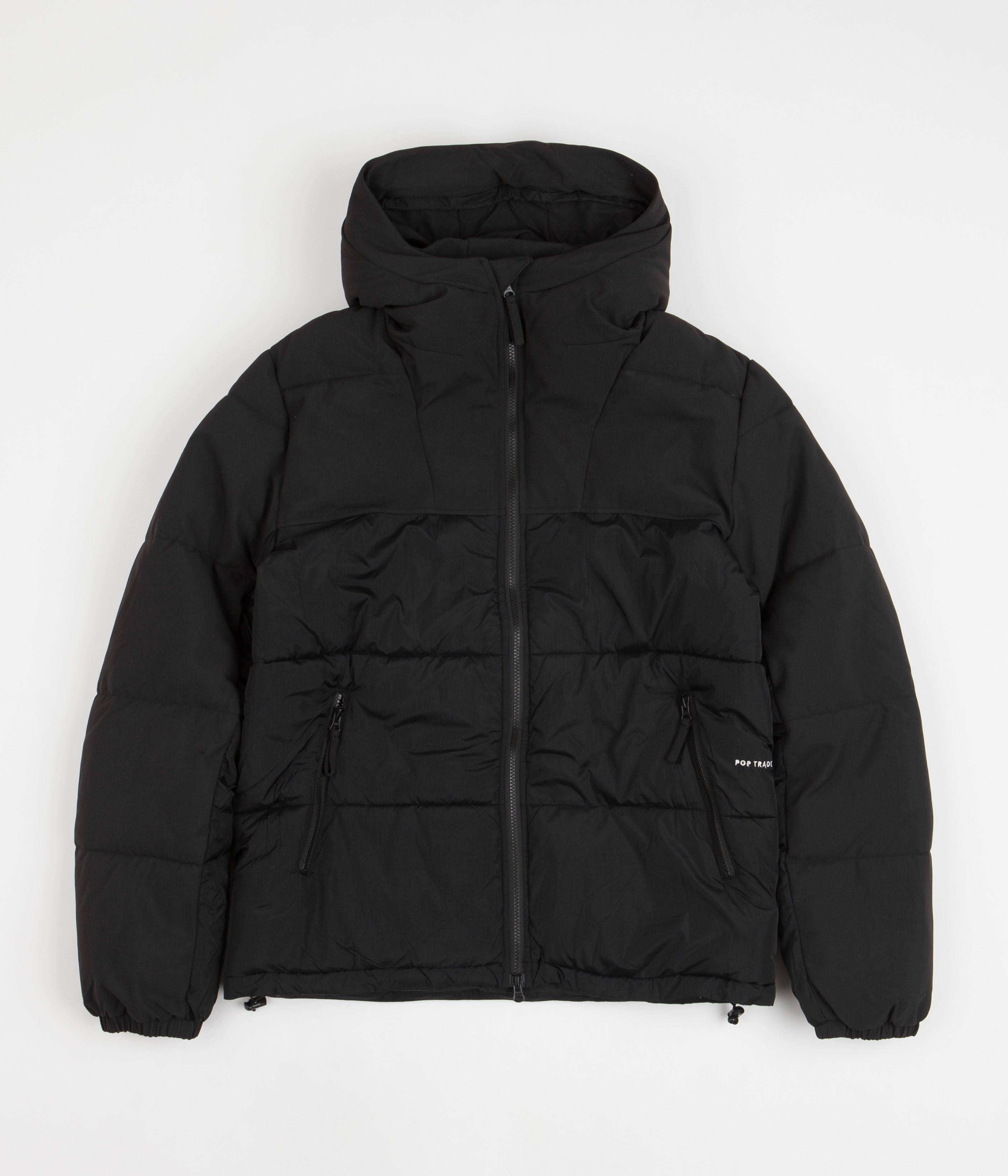 Pop Trading Company Alex Puffer Jacket - Black | Flatspot