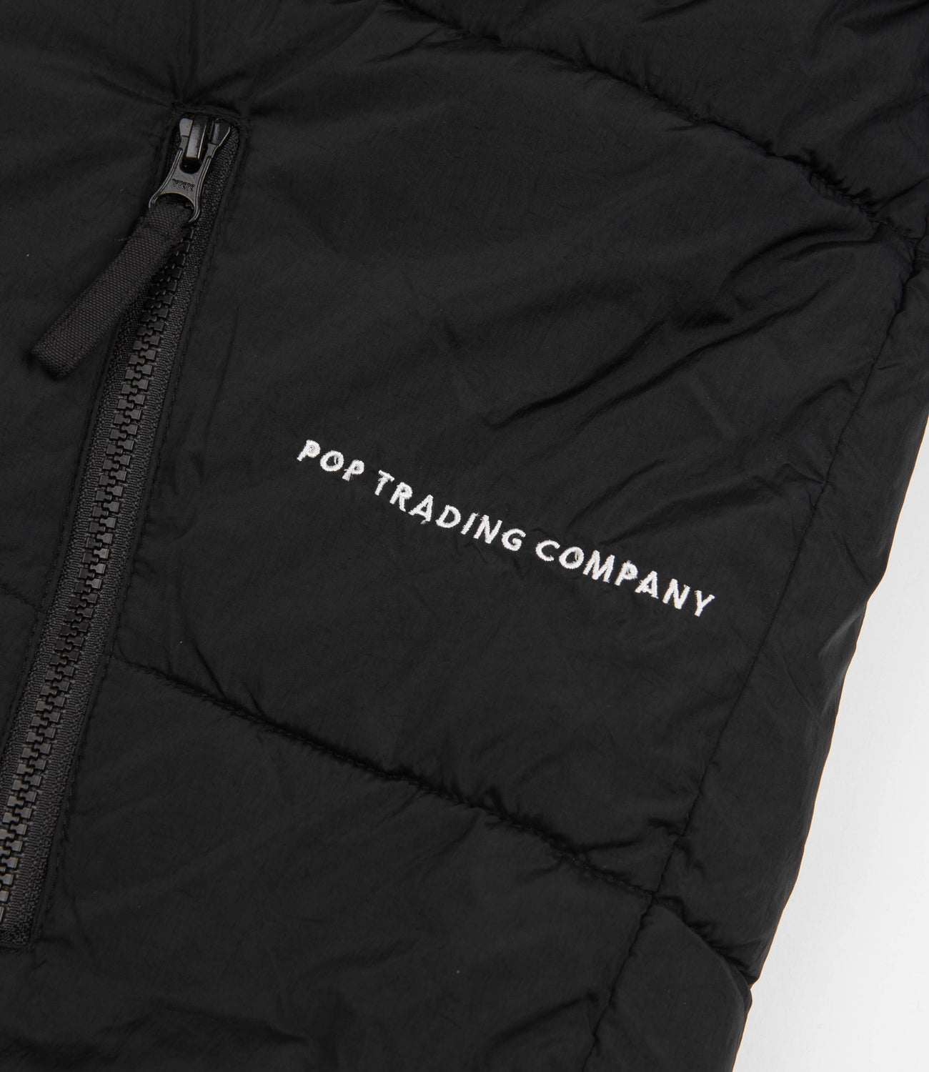 Pop Trading Company Alex Puffer Jacket - Black | Flatspot