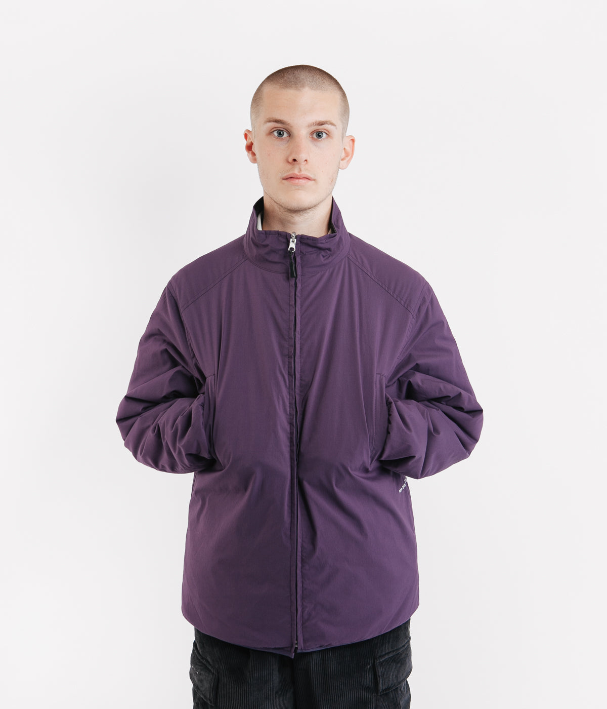 Pop Trading Company Plada Jacket - Dark Purple / Anthracite