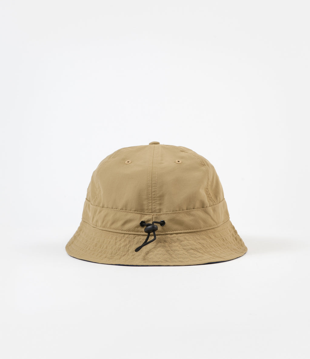 Pop Trading Company Reversible Bell Hat - Khaki / Navy | Flatspot