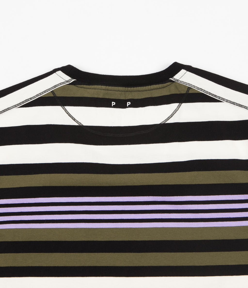 Pop Trading Company Striped Pocket T-Shirt - Multicolour | Flatspot