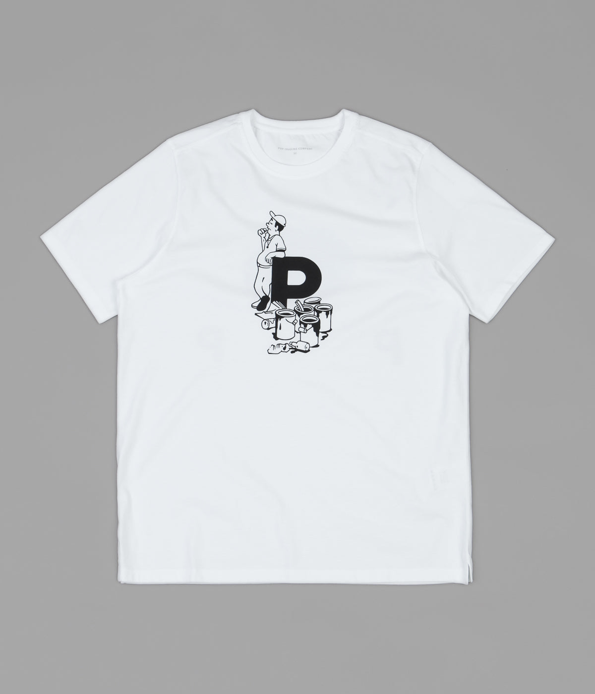 Pop Trading Company Thomas Van Rijs T Shirt White Flatspot