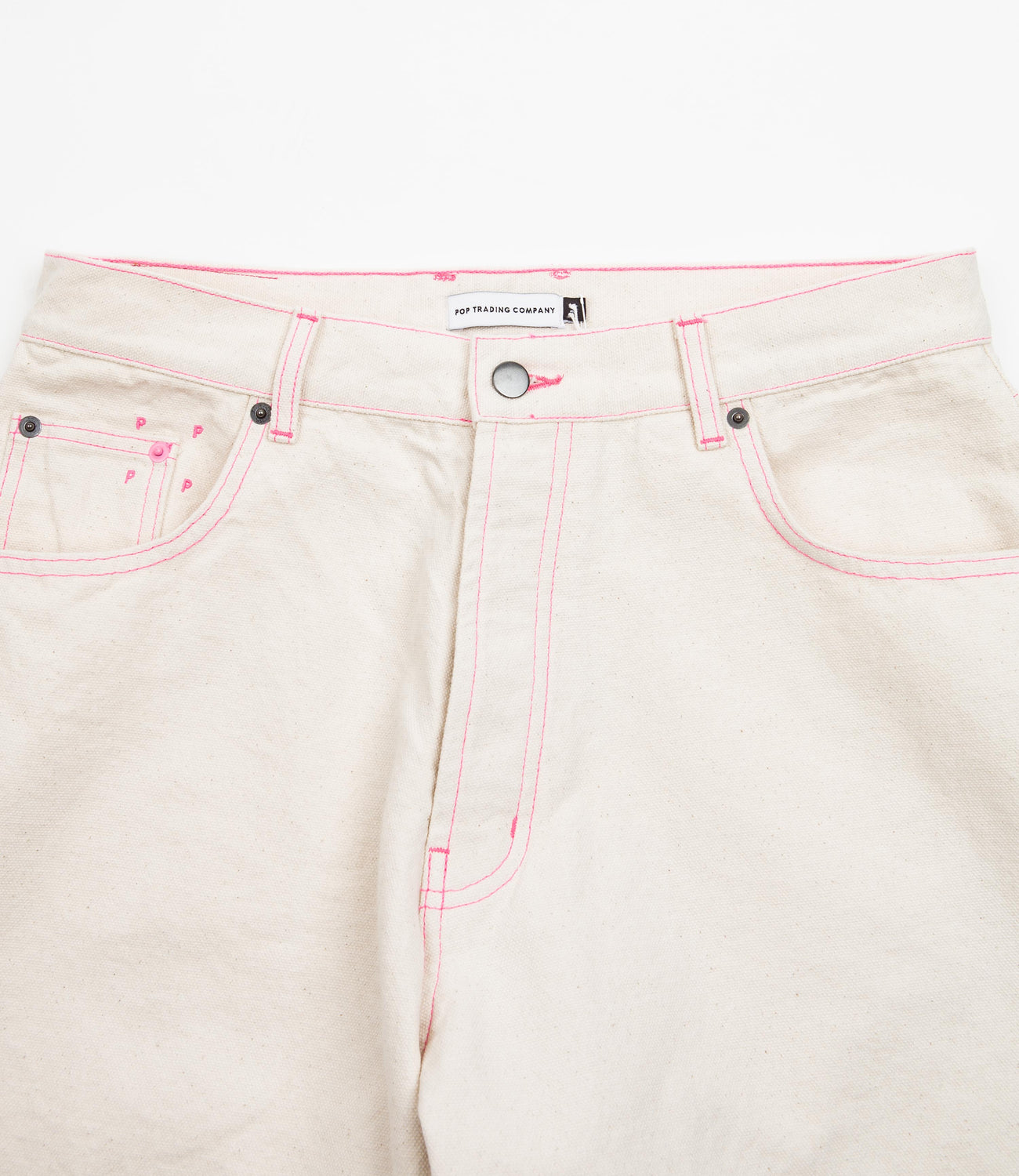 Pop Trading Company x Lex Pott DRS Denim Pants - Natural White