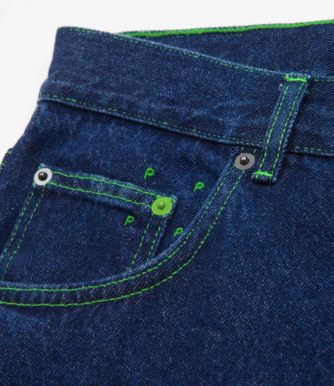 Pop Trading Company x Lex Pott DRS Denim Pants - Raw Denim | Flatspot