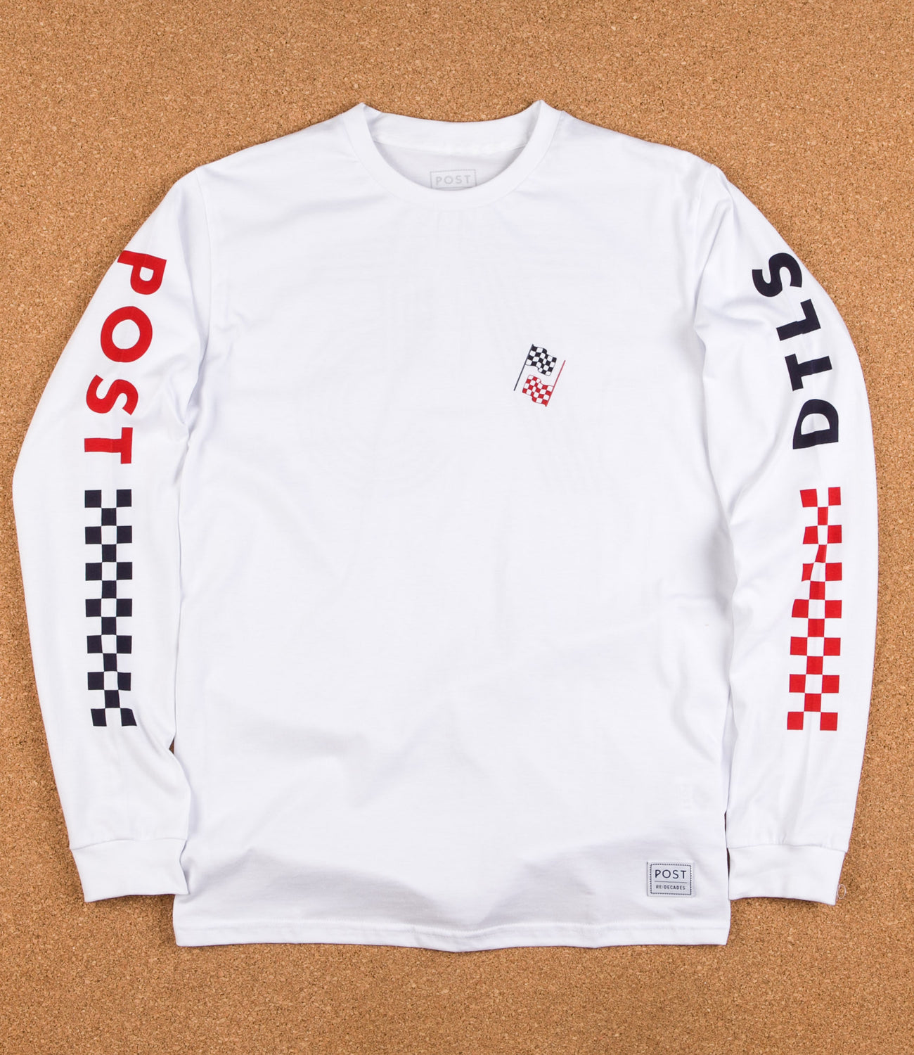 Post Details Decades Class Of '75 Long Sleeve T-Shirt - White | Flatspot