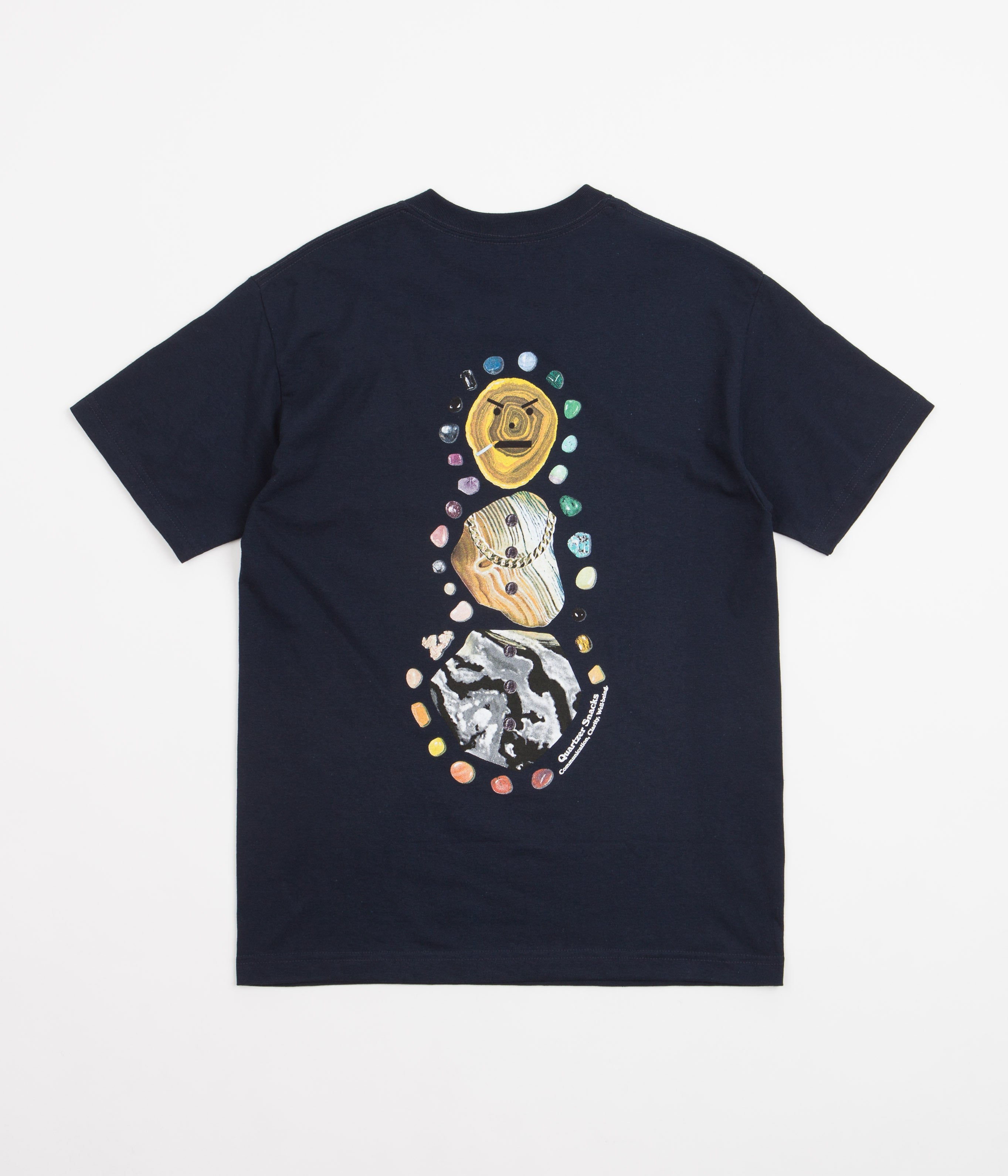 Quartersnacks Gem Snackman T-Shirt - Navy | Flatspot