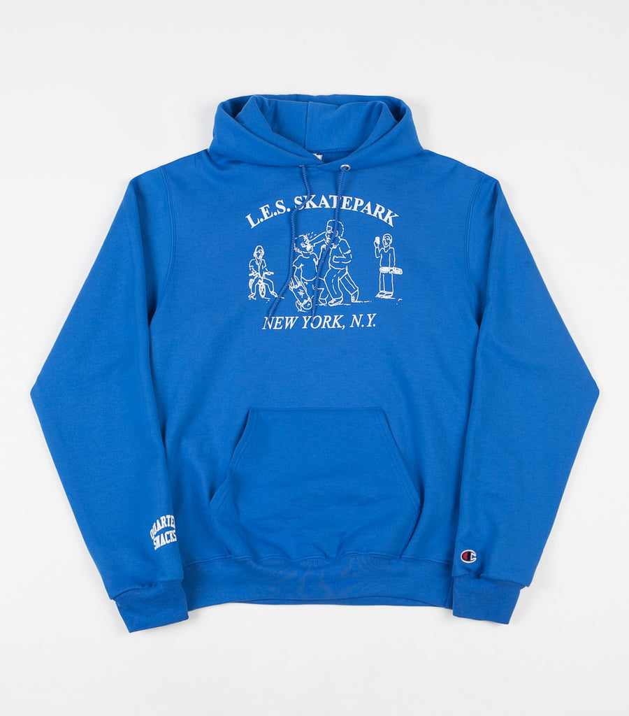 royal blue champion crop hoodie