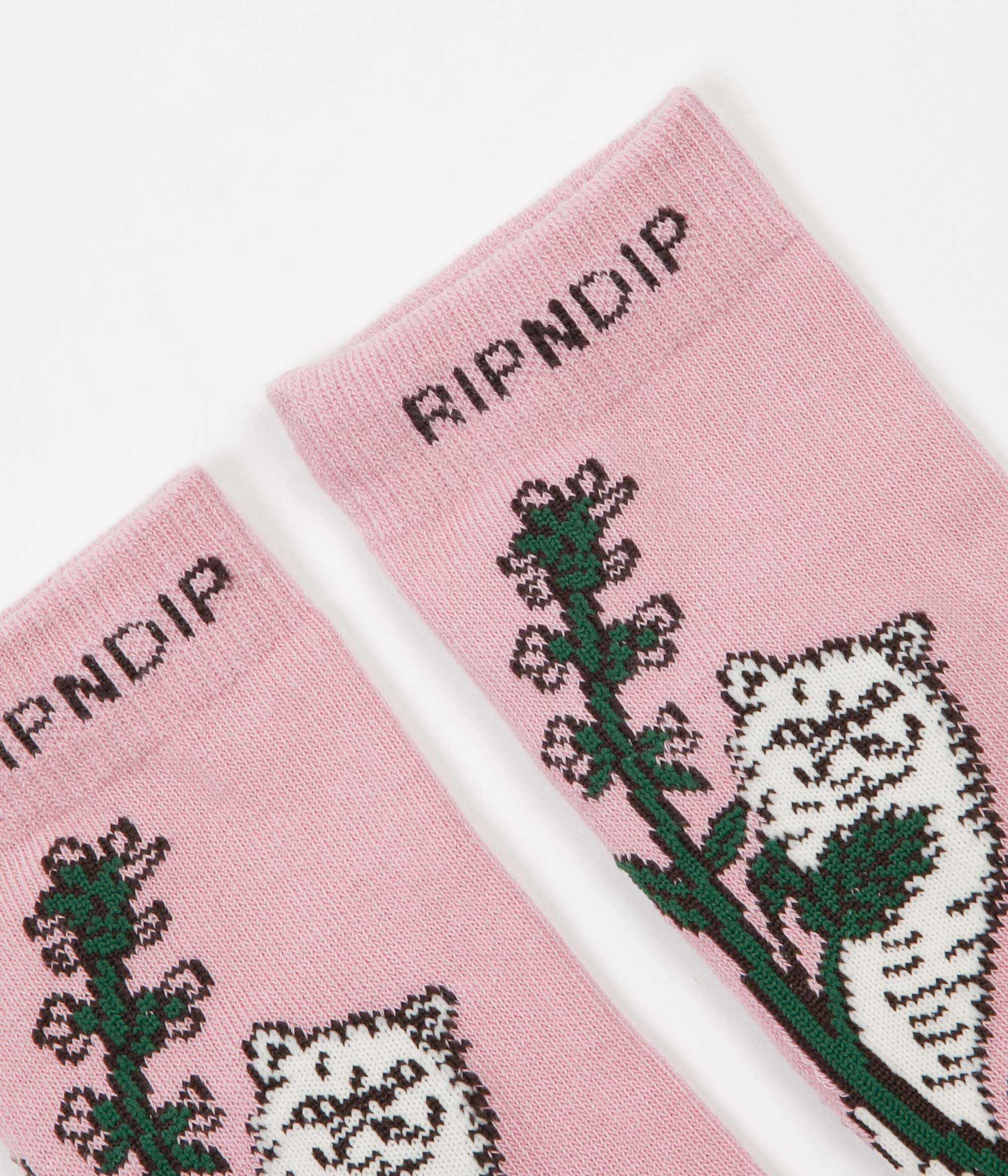 Rip N Dip Botanical Socks - Pink | Flatspot