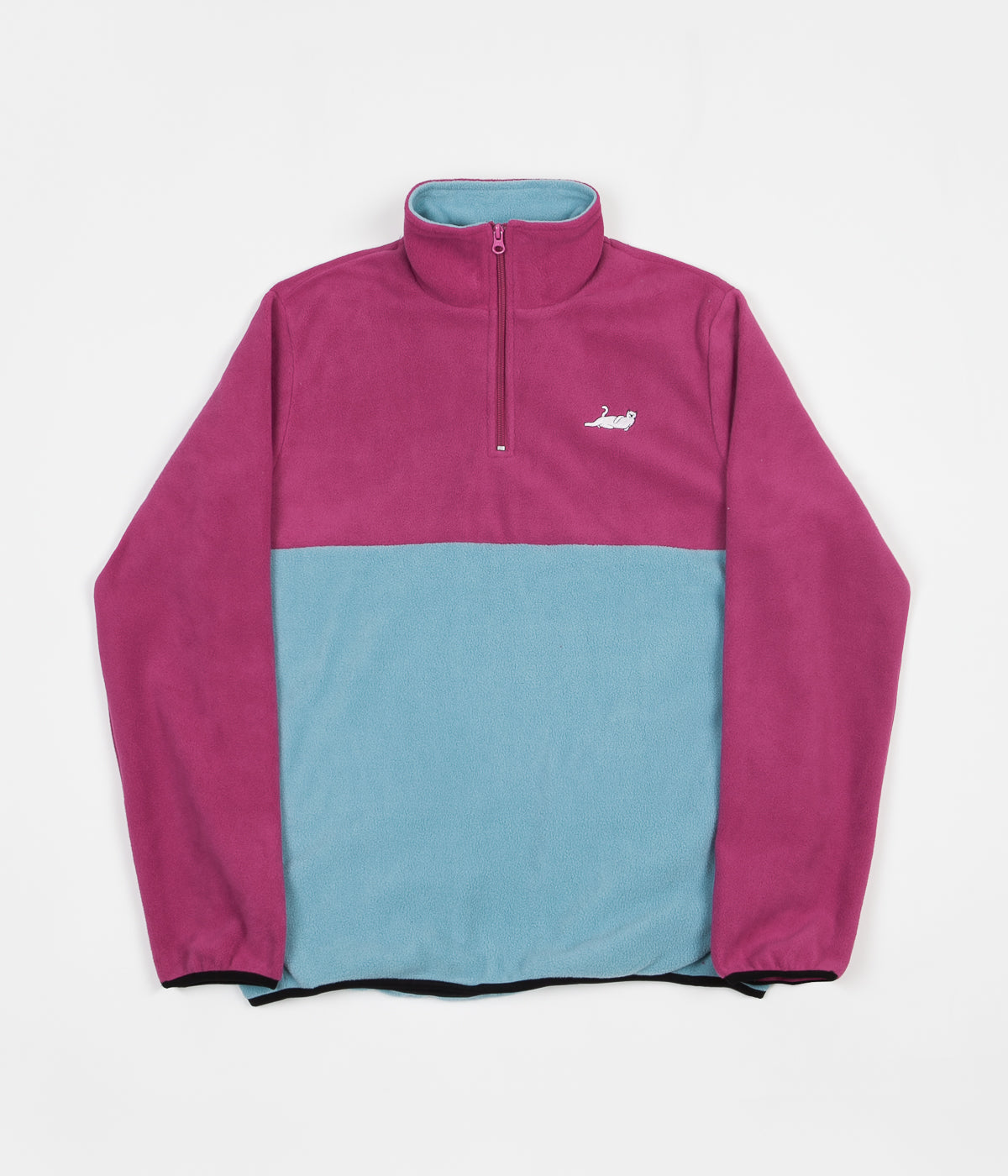 Rip N Dip Castanza Half Zip Brushed Fleece - Purple