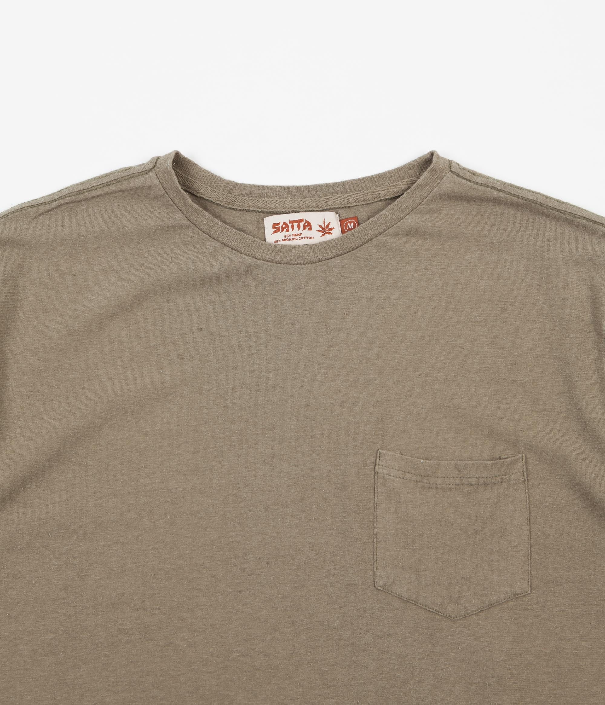 Satta Basic Hemp Pocket T-Shirt - Seafoam | Flatspot