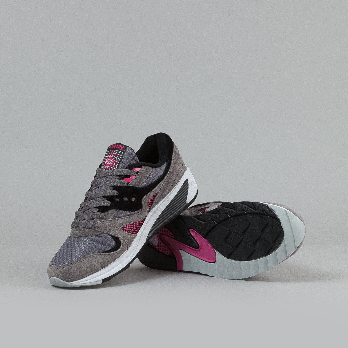 saucony grid 8000 cl charcoral dark grey