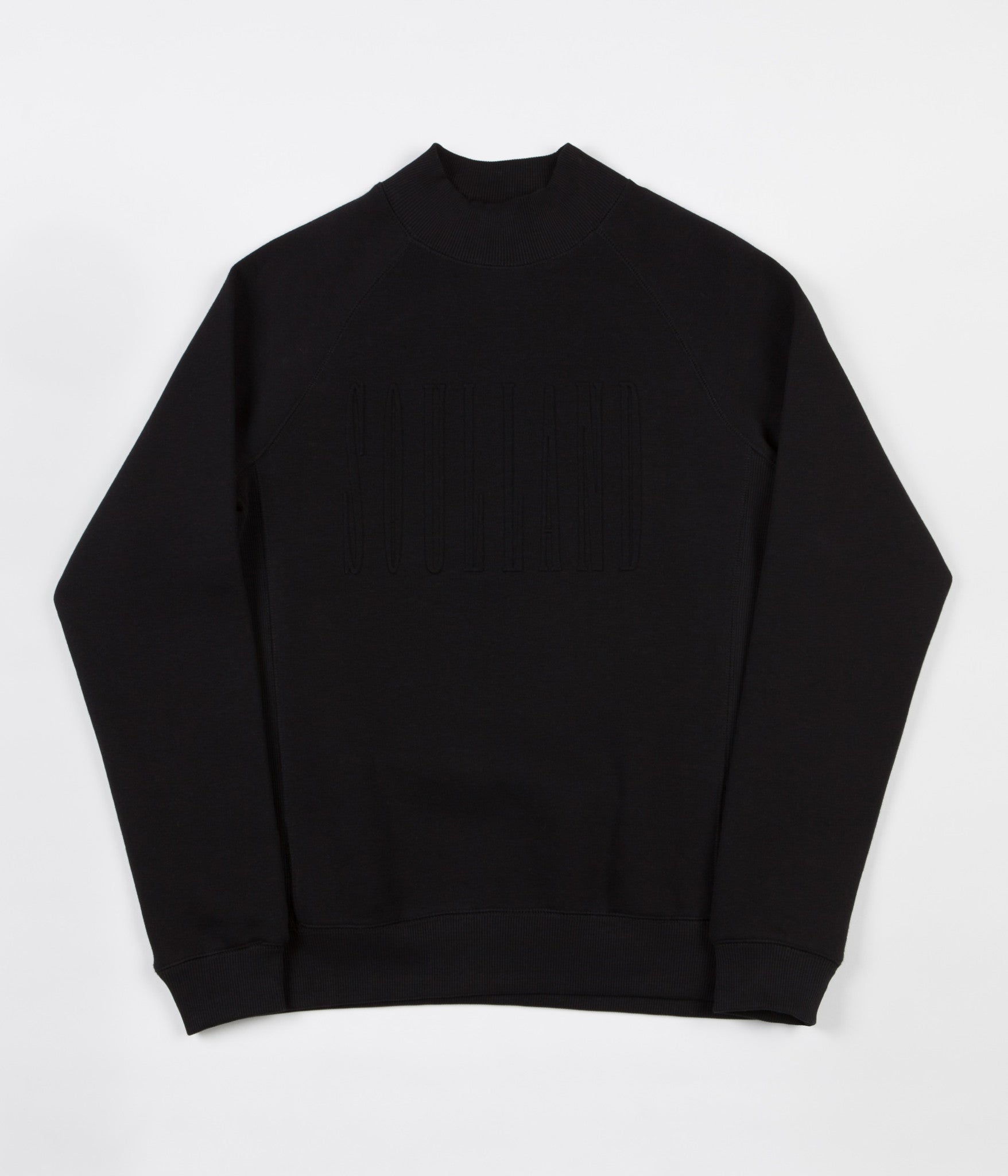 black raglan sweatshirt