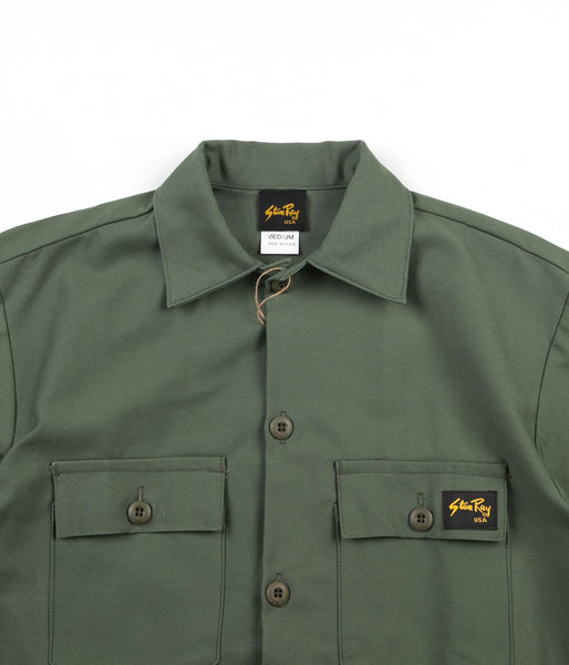 Stan Ray 2 Pocket Jacket - Olive Sateen | Flatspot