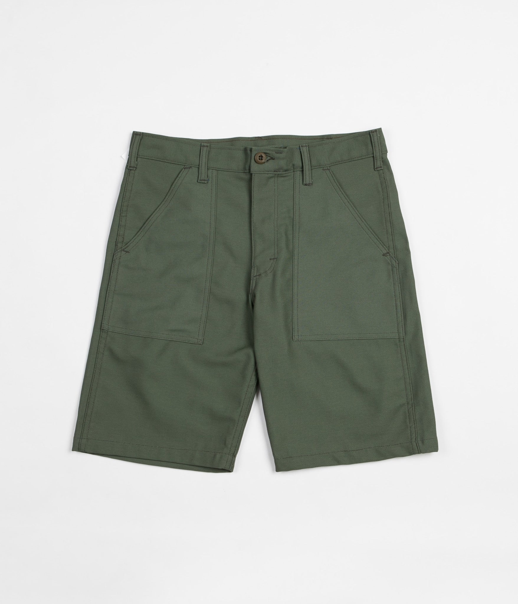 Stan Ray 4 Pocket Shorts - Olive Sateen | Flatspot