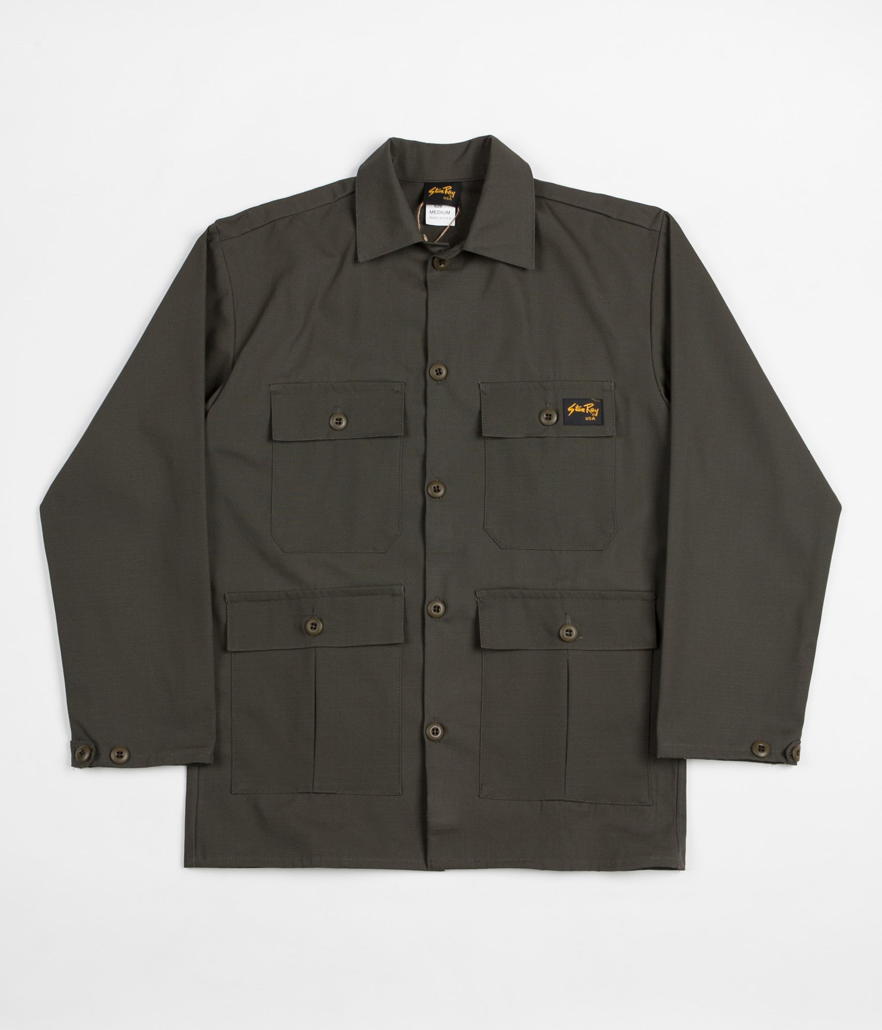 Stan Ray Four Pocket Military Jacket - Olive Ripstop | Flatspot