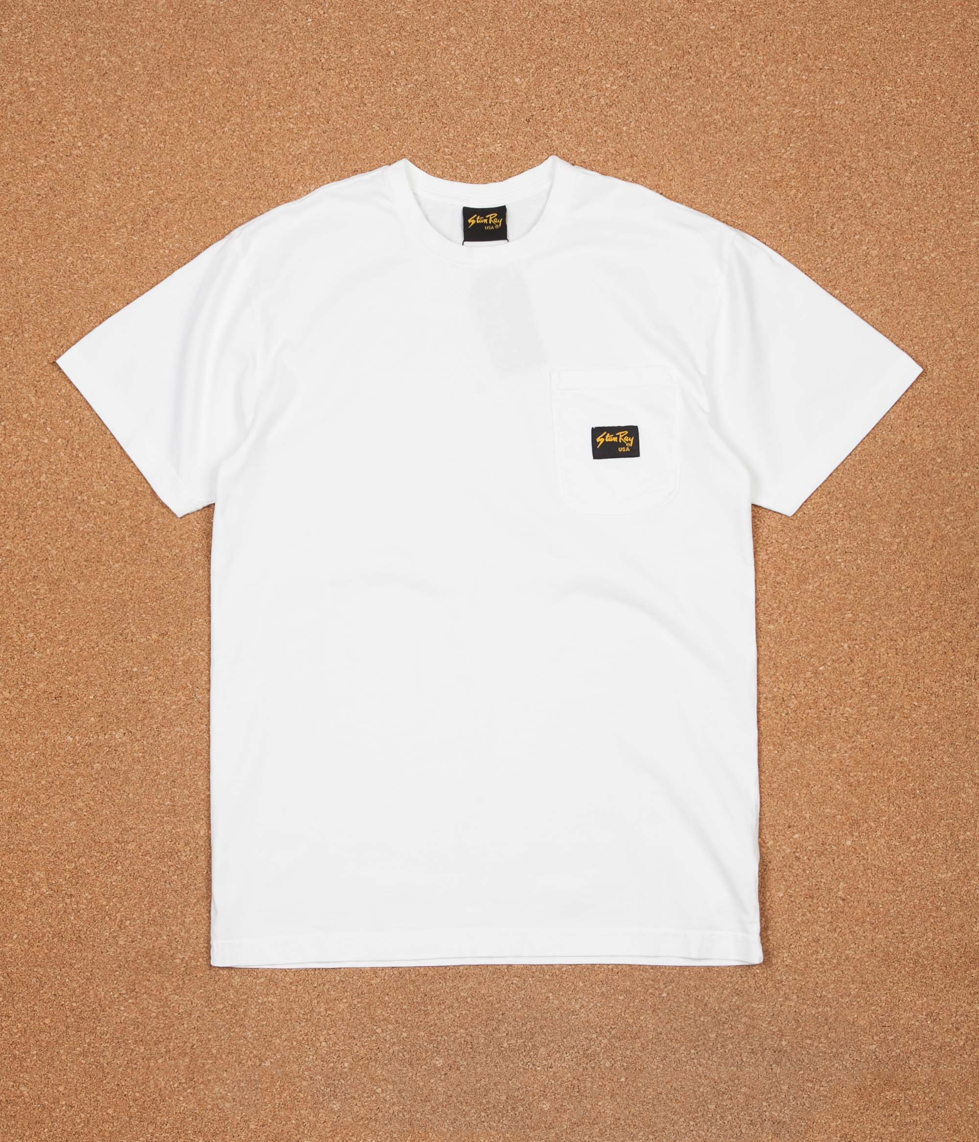 Stan Ray Stan Patch Pocket T-Shirt - White PFD | Flatspot