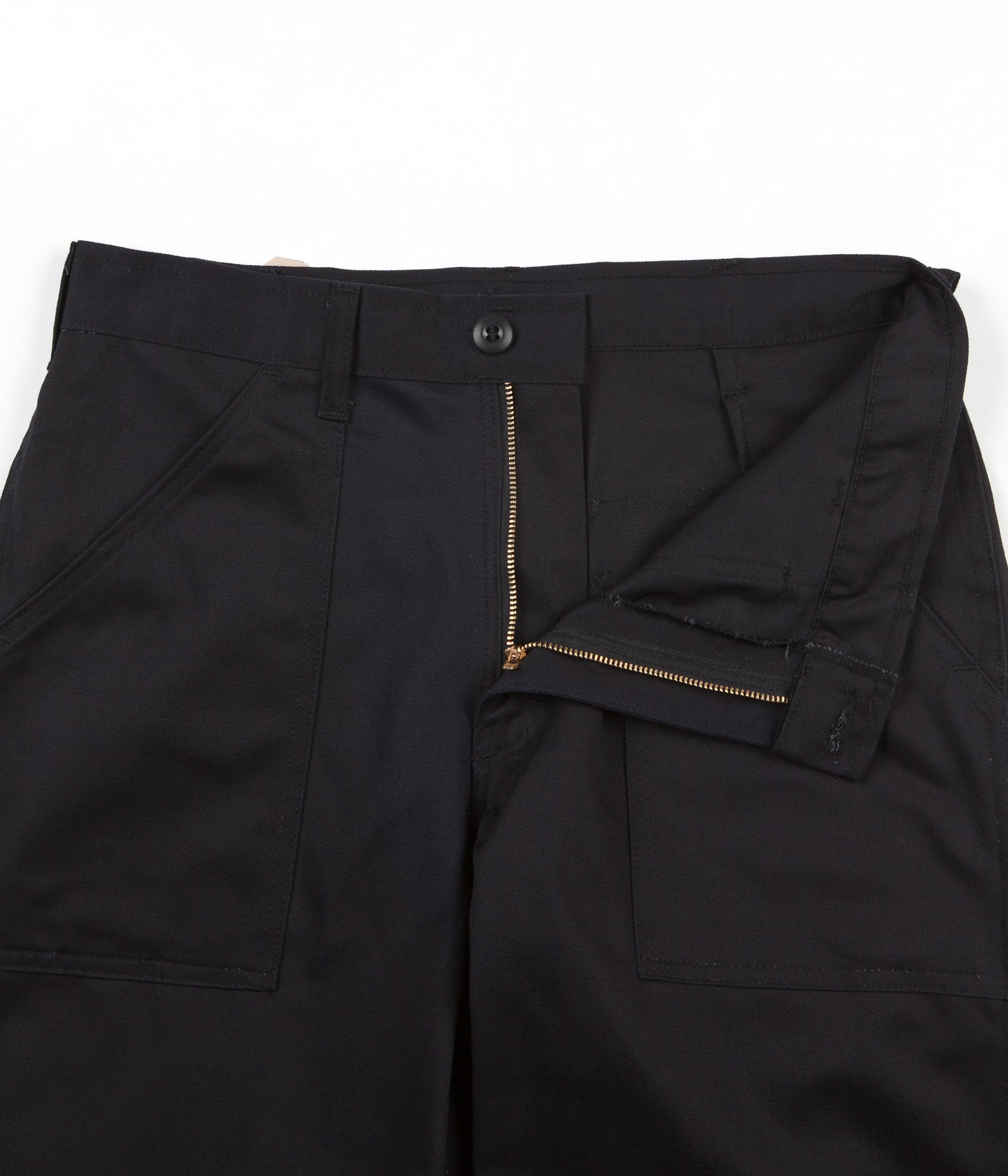 Stan Ray Taper Fit 4 Pocket Fatigue Trousers - Black Twill | Flatspot