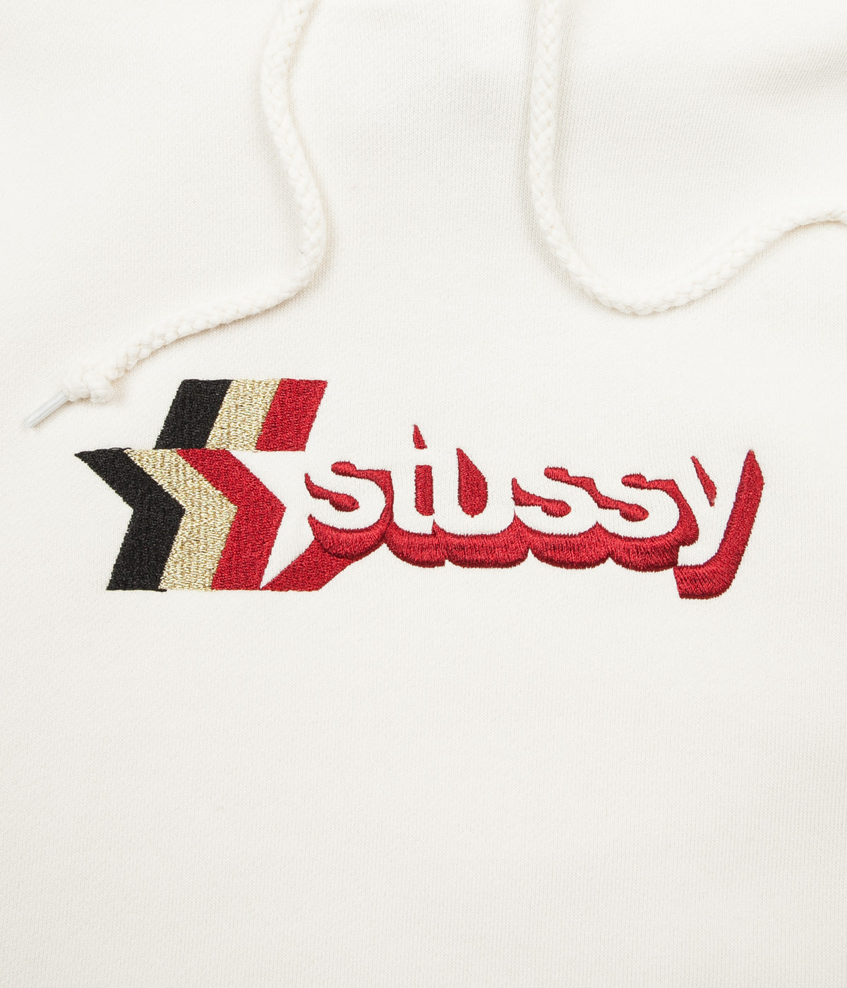 stussy 3 star applique hoodie