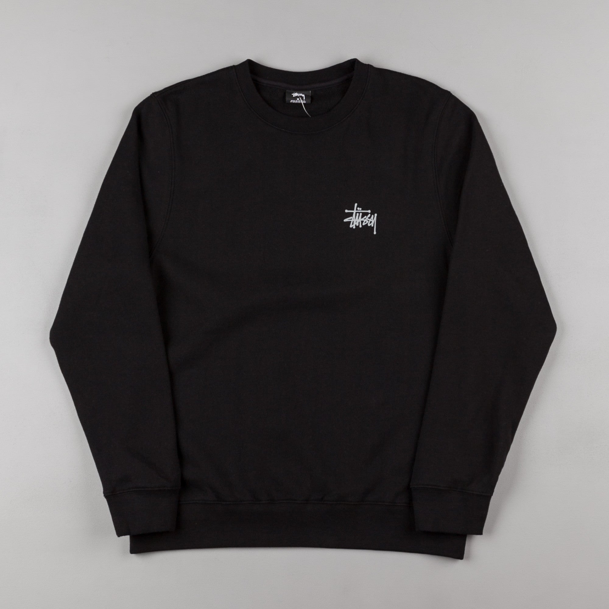 stussy black crew neck