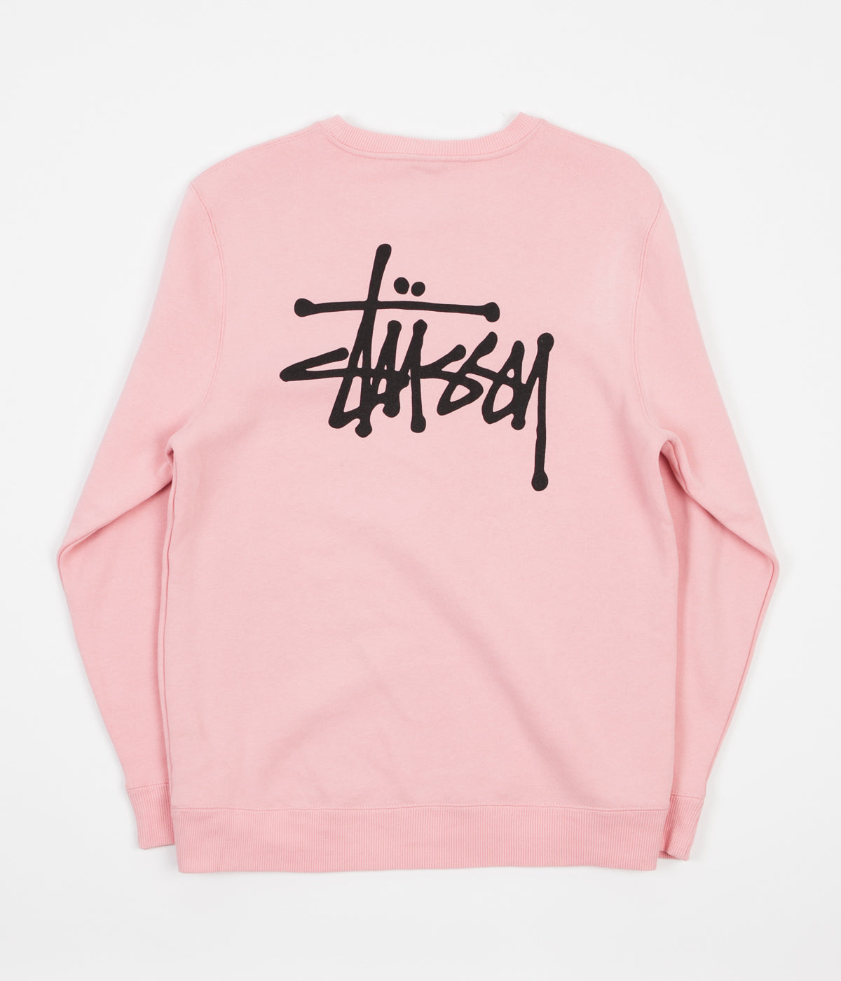 Stussy Basic Crewneck Sweatshirt - Dusty Rose | Flatspot