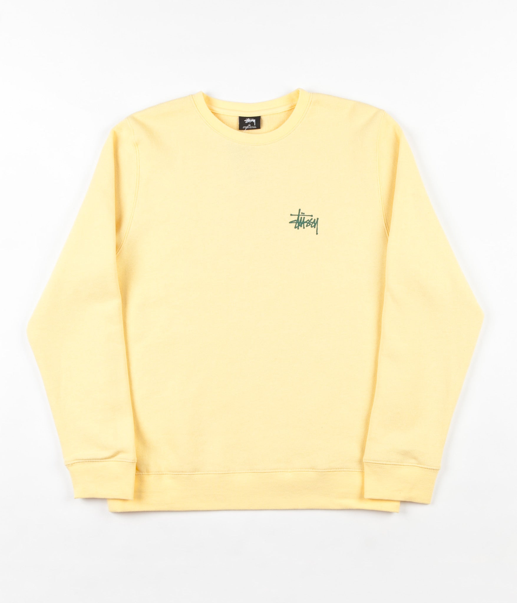 light yellow crew neck sweatshirt