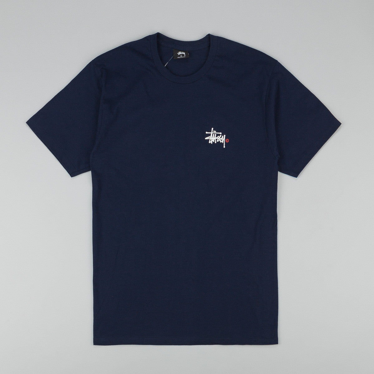 Stussy Basic Logo T-Shirt - Navy | Flatspot