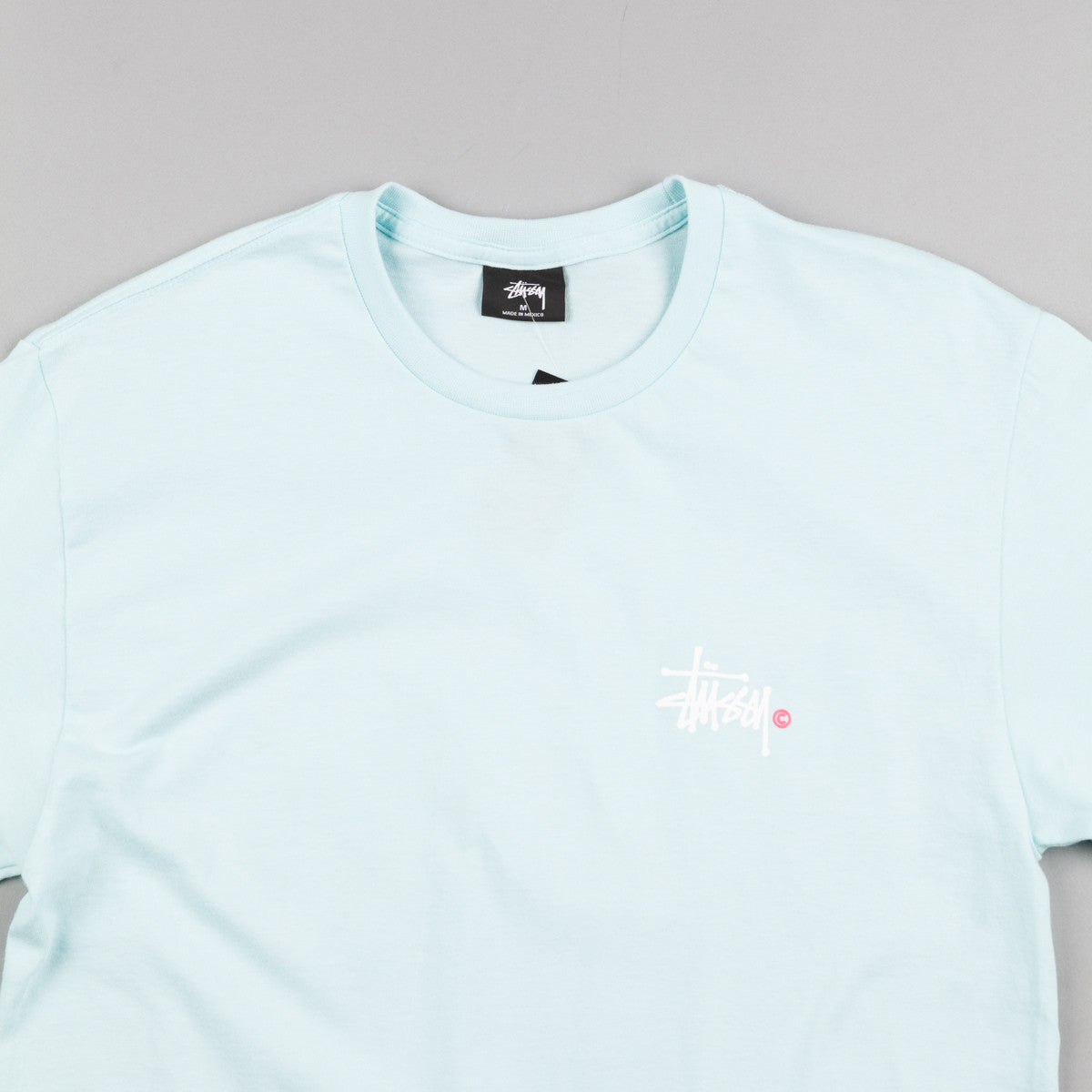 Stussy Basic Logo T-Shirt - Light Blue | Flatspot