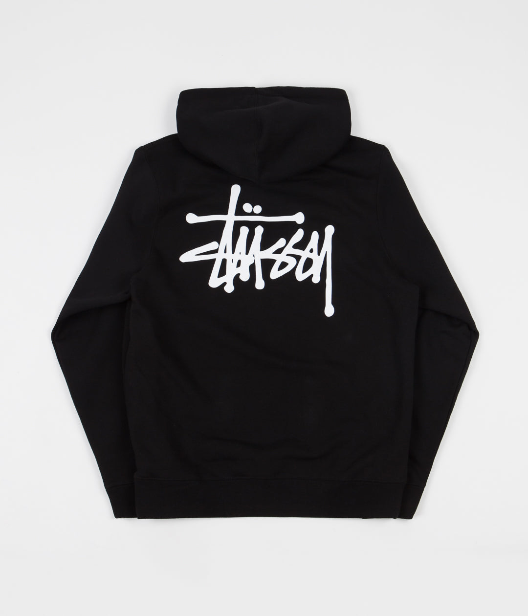 stussy hoodie black