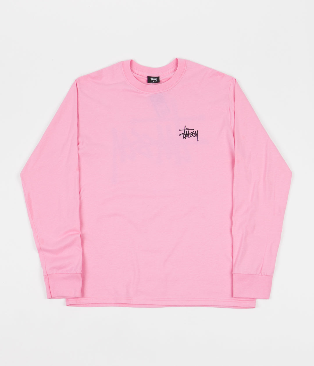 Stussy Basic Stussy Long Sleeve T-Shirt - Pink | Flatspot