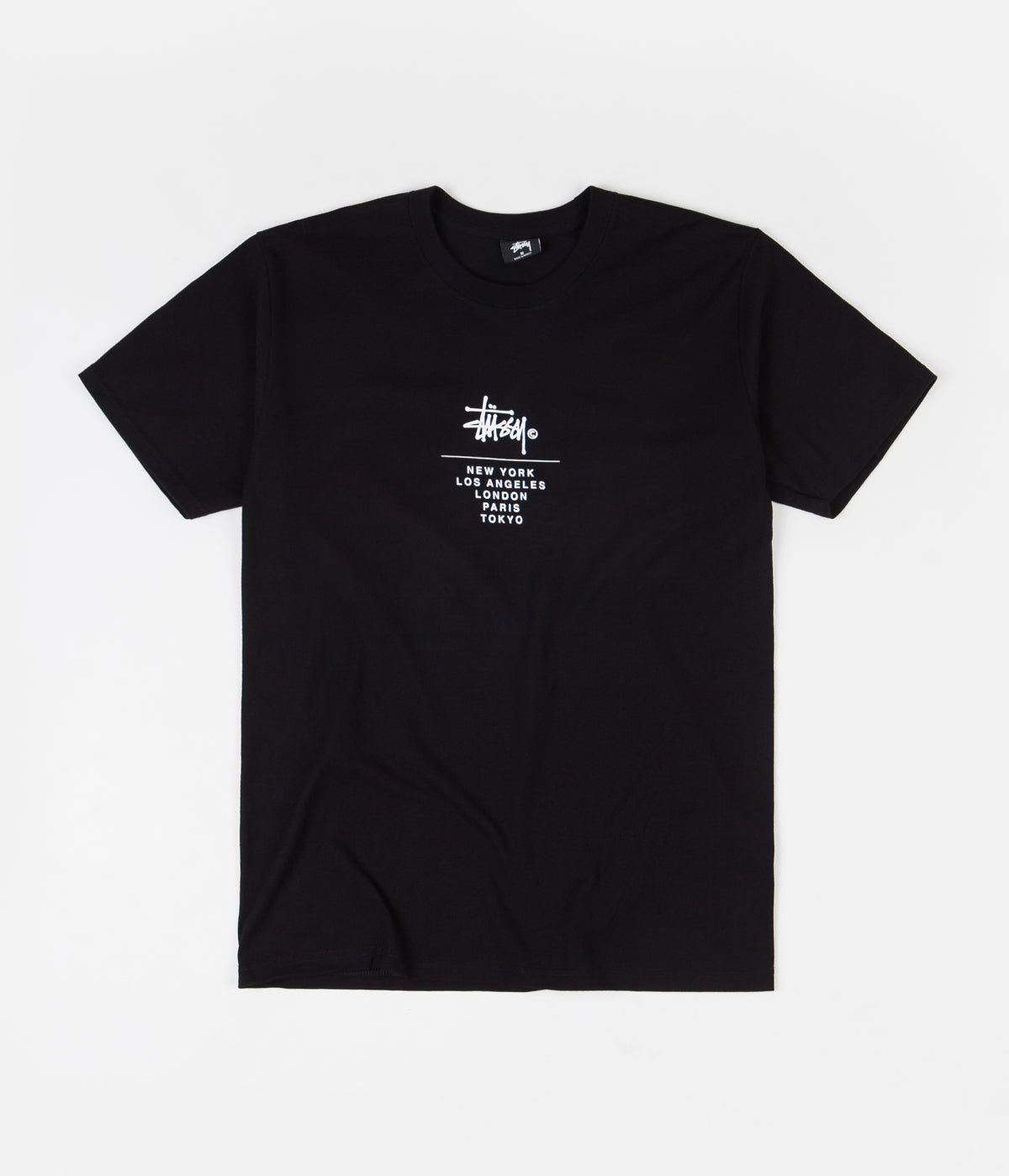 Stussy City Stack T-Shirt - Black | Flatspot