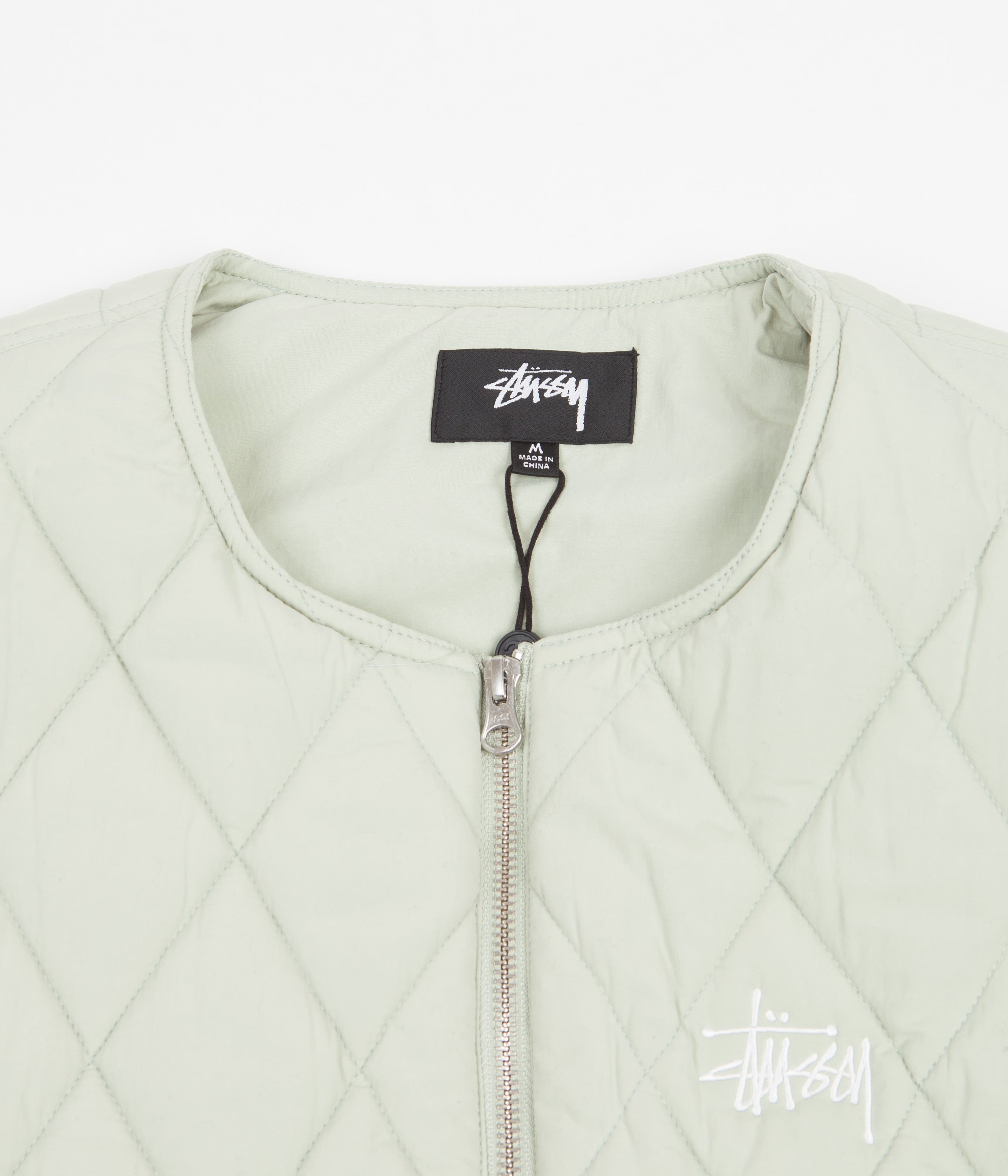 メンズ stussy DIAMOND QUILTED VEST 22SS ミントグリーン | www ...