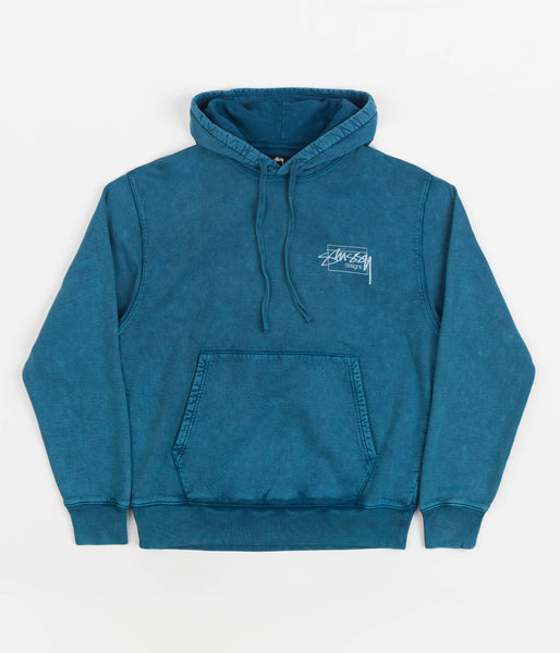 Stussy Dyed Stussy Designs Hoodie - Blue | Flatspot